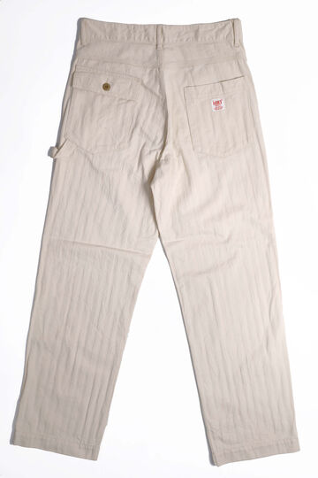 F0485  HERRINGBONE PAINTER PANTS (66 ECRU) WIDE TAPERED,, small image number 2