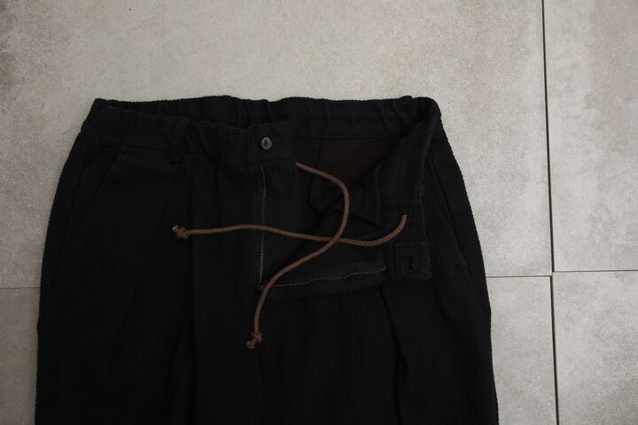 182PT02 Sashiko W-Tuck Pants（BLACK）-BLACK-L,BLACK, medium image number 16
