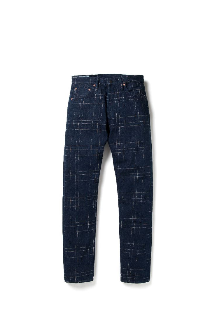 D1878 14oz Midare Kasuri Jeans Relax Tapered -One Wash-29,, medium image number 0