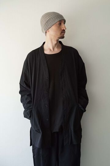 244SH06 GV-Poplin / Cardigan Shirts,LOGWOOD BLACK, small image number 2