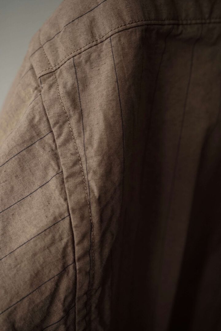 245SH03 Cotton/Linen Stripe / The Shirts,KAKISHIBU, medium image number 6