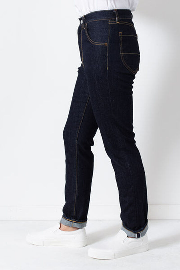 73979 Stretch Denim Slim Tapered Pants BLUE-MEDIUM BLUE-S,MEDIUM BLUE, medium image number 2