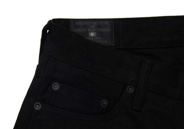 D1899 13.5oz Kyoto Black Dyeing Jeans Tapered fit,, small image number 3
