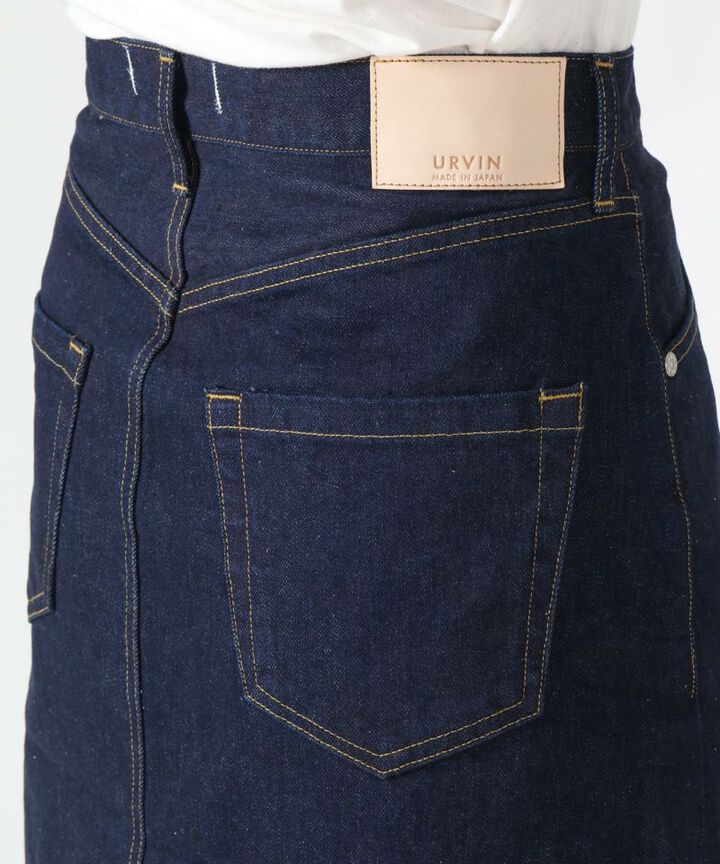 UK131101 Denim Skirt  / 12oz Cote d'Ivoire Cotton Stretch-0,, medium image number 4