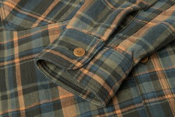 5752 Flannel Check Shirt,ORANGE, small image number 7