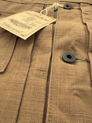 ONI02516P-HOX-BRK Sulfur Heavy Oxford Brown Khaki TypeⅡ Jacket with warm pocket,, small image number 8