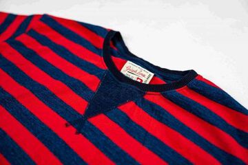 GZ-IDTC-25 Indigo Crew Neck T-shirt,WHITE, small image number 8