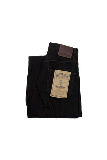 ONI222-BKOL 12oz Black x Olive Denim Super Wide Straight,, small image number 0