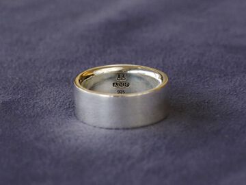 HYJK-208 Flat Silver Smile Ring,, small image number 2