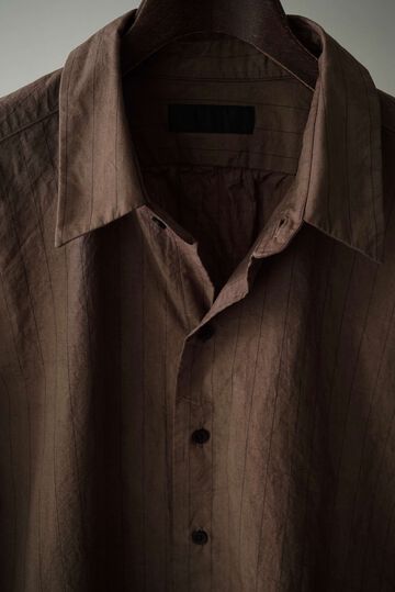 245SH03 Cotton/Linen Stripe / The Shirts,KAKISHIBU, small image number 5