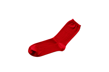 NK0201 EGYPTIAN COTTON PLAIN SOCKS RED,RED, small image number 4