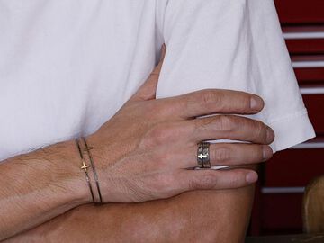 HYAS-271 Brass Cross Double Ring,, small image number 12