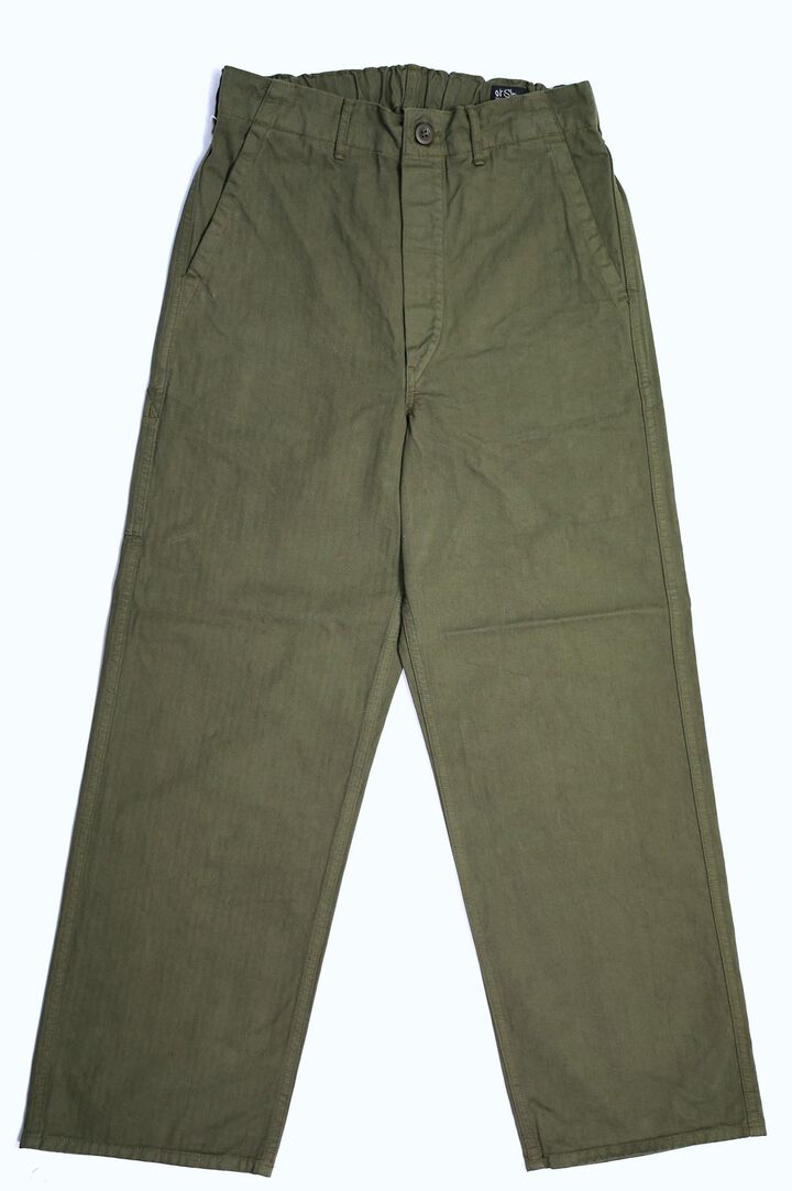 03-5011 WIDE FIT FRENCH WORK PANTS (76 Army Green),, medium