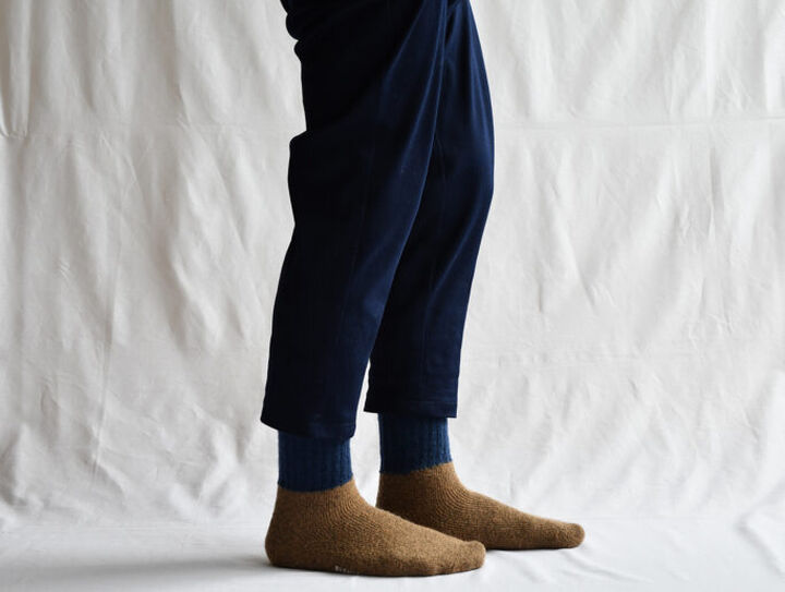 NK0702 WOOL COTTON BOOTS SOCKS-MUSTARD-M,MUSTARD, medium image number 7