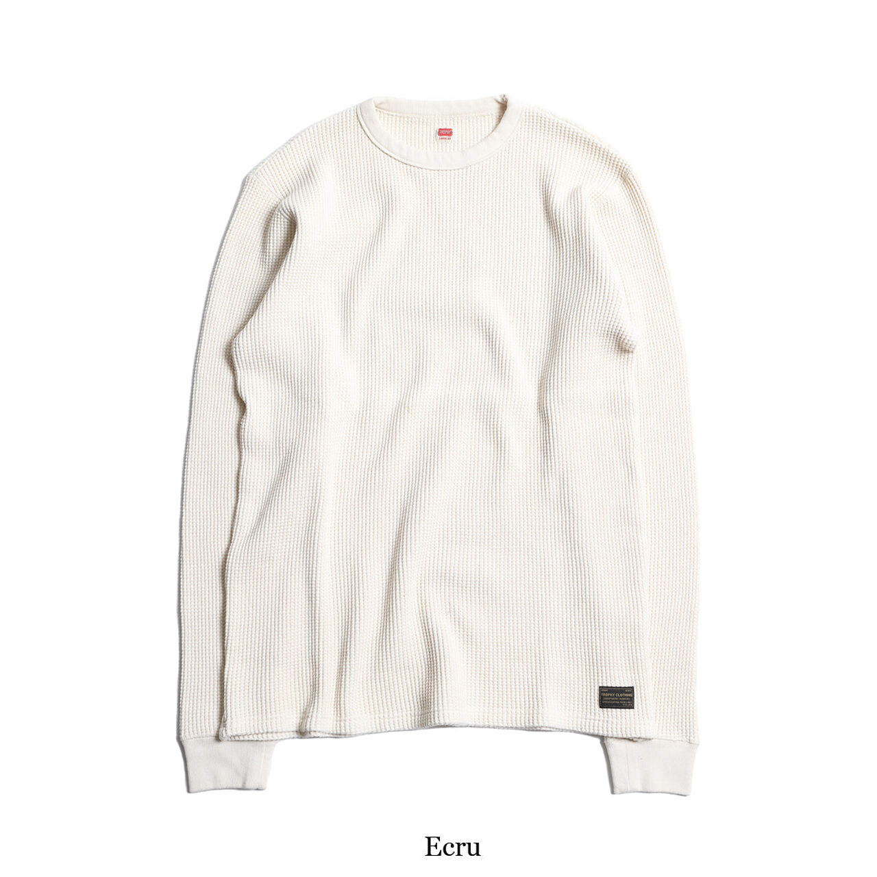 DENIMIO | TR23AW-205 Heavy Waffle Mil Long Sleeve Tee Shirt