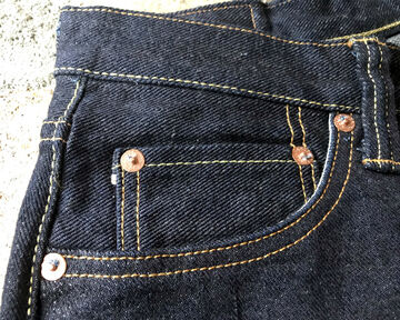 GZ-16ST-01OW 16oz Left-woven jeans straight (One washed),, small image number 6