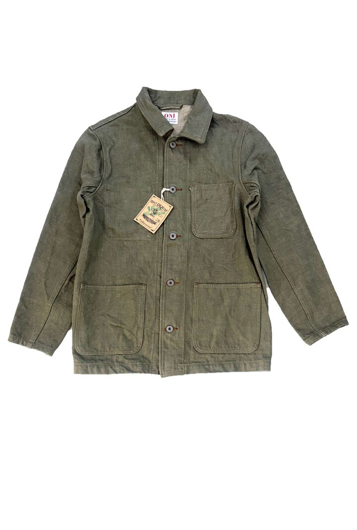 ONI03502-OLD18 18oz Olive Denim Coverall,, medium