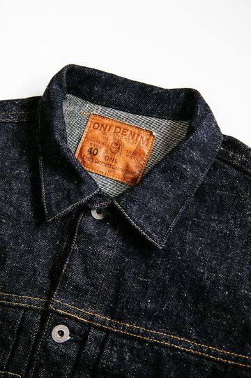 Oni 01507DIZR 20oz Dark Indigo Secret Denim 1st Type Jacket-One Wash-38,, small image number 7