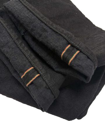 ONI200CCD-BKBK 15oz Crushed Concrete Denim Black x Black Kabuki Selvedge Wide Straight,, small image number 12
