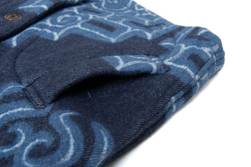SP-105 45th Ainu Blanket Vest,NAVY, small image number 6