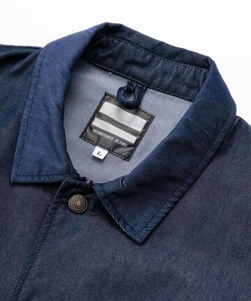 MJK0010M31 GTB NYLON DENIM COACH JACKET-NAVY-S,NAVY, small image number 1
