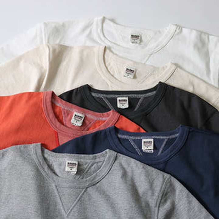 BR-8145 Vintage V Gudget Short Sleeve T-shirts (6 COLORS)-IVORY- M,IVORY, medium image number 3