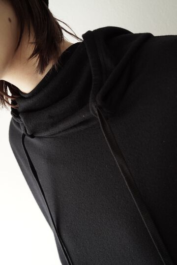 【CAPERTICA】CAP707CS35 Super140s Washable Wool MW_Jersey / F/G-Parka,BLACK, small image number 4