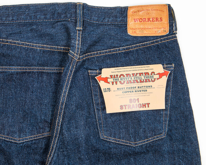 WKS802STA 13.75oz Lot 802 Slim tapered Jeans,, medium image number 15