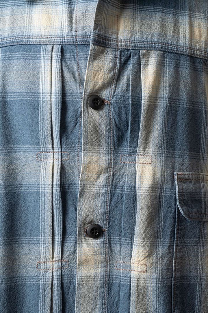 M6010J INIDIGO CHECK JACKET,02, medium image number 1