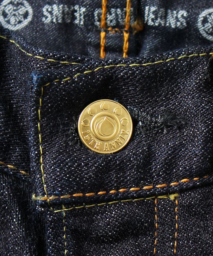 15THB09 15.7oz Deep Blue Broken Selvedge Denim Classic Straight Jeans-One Washed-29,, medium image number 13