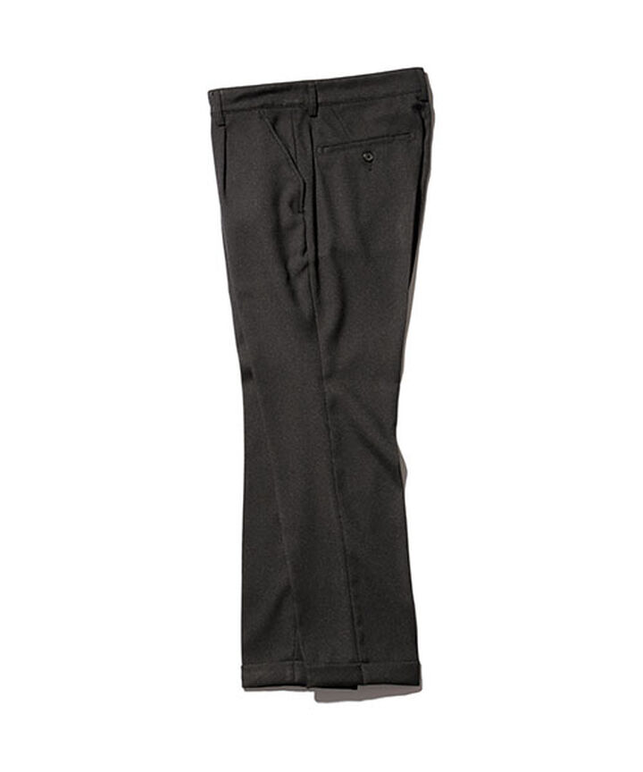 M-18102  / RETORO POLYESTER TWILL / ONE PLEATS STA-PREST TAPERED PANTS,BROWN, medium image number 1