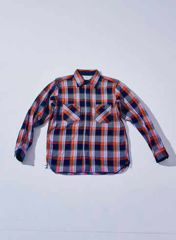 SIN25-01 Heavy Indigo Flannel,PINK, small image number 4