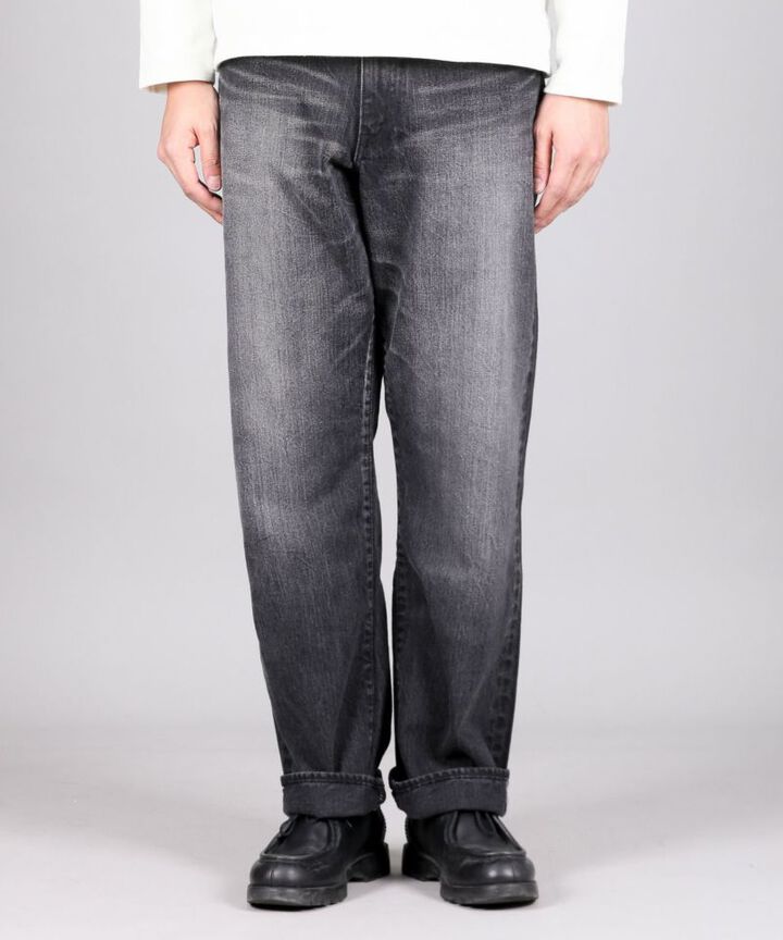 J514 14oz USED BLACK LOOSE STRAIGHT,, medium