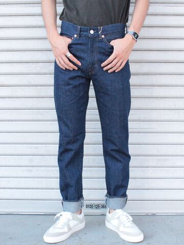  BENGARA JEANS SLIM STRAIGHT(INDIAN RED)(ONE WASHED)-One washed-36,, small image number 0