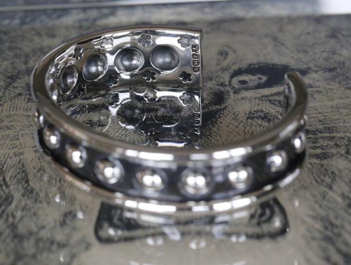 16AC-341 Hybrid Circle Silver Bangle,, medium image number 4