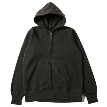 BR-3010PG  "STANDARD" COZUN ZIP HOODIE PIGMENT DYE (BLACK),BLACK, small image number 0