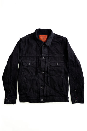 ONI-02516PZR-BK 20oz Secret Black Denim Type II Jacket with handwarmers,, small image number 0