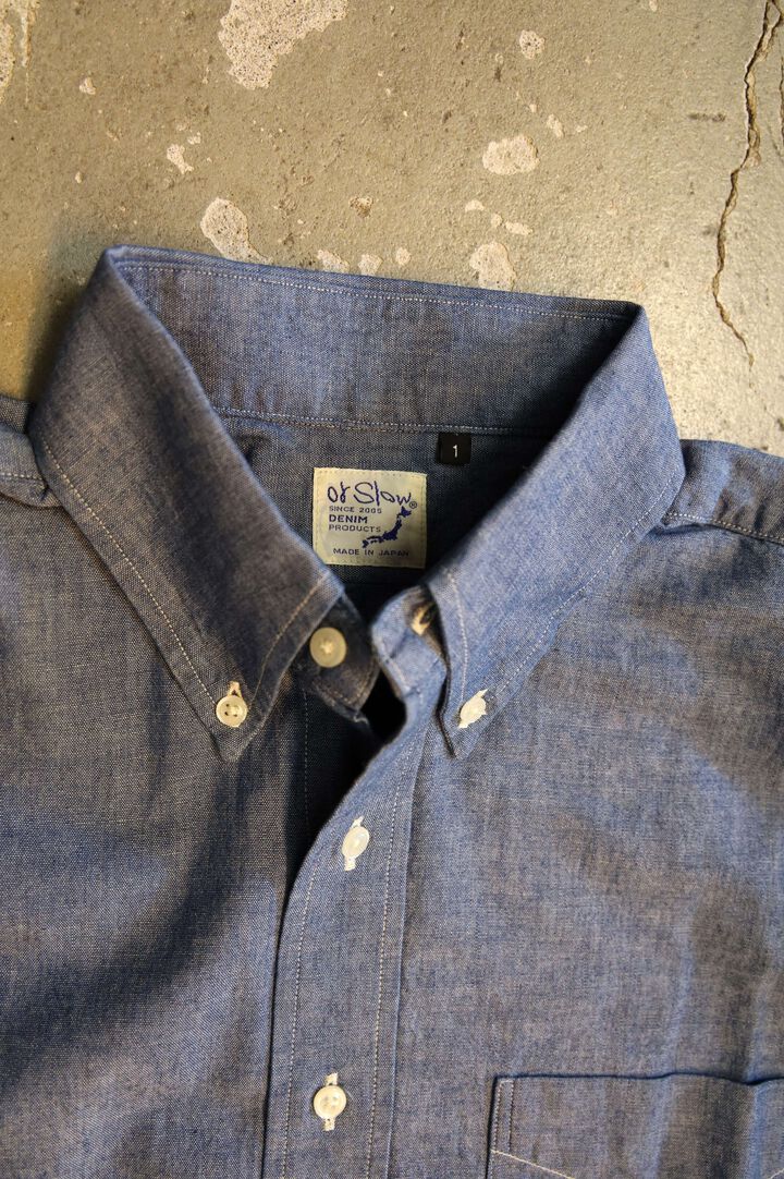01-8112 Standard Button Down Shirt Chambray,, medium image number 2
