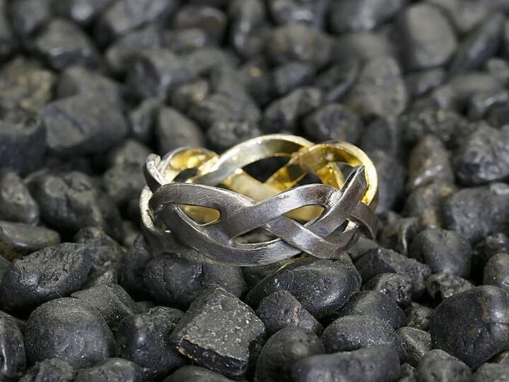 HYO-258 Braid Narrow Ring,, medium image number 6