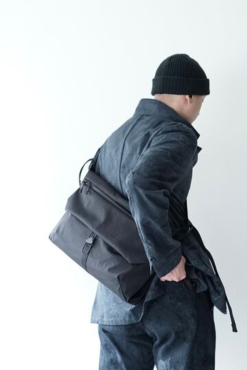 241AC07 High Density Milicloth / Messenger Bag <M> (BLACK),, small image number 9