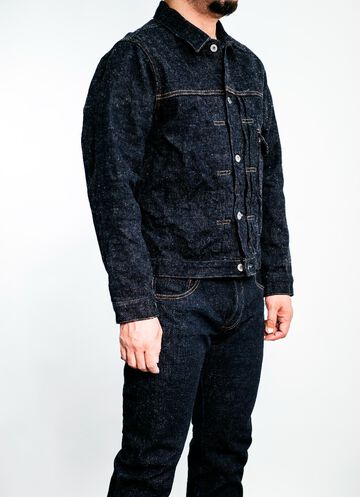 Oni 01507DIZR 20oz Dark Indigo Secret Denim 1st Type Jacket-One Wash-38,, small image number 2