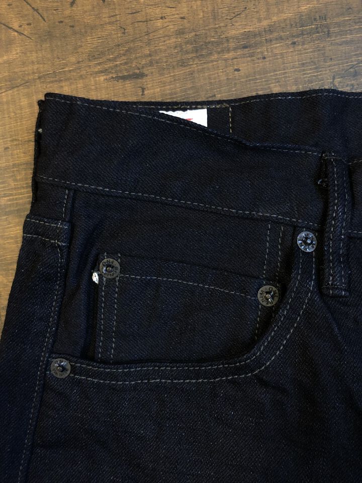 ONI622-14BLK 14oz Oni Denim (weft: black) Relax Tapered,, medium image number 4