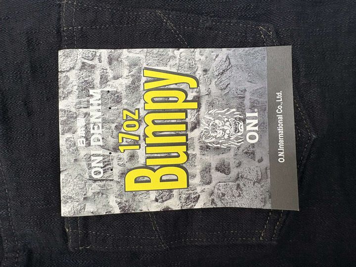 ONI-277Bumpy-黒 (Black) 17oz Bumpy Denim Just Right Straight,, medium image number 9