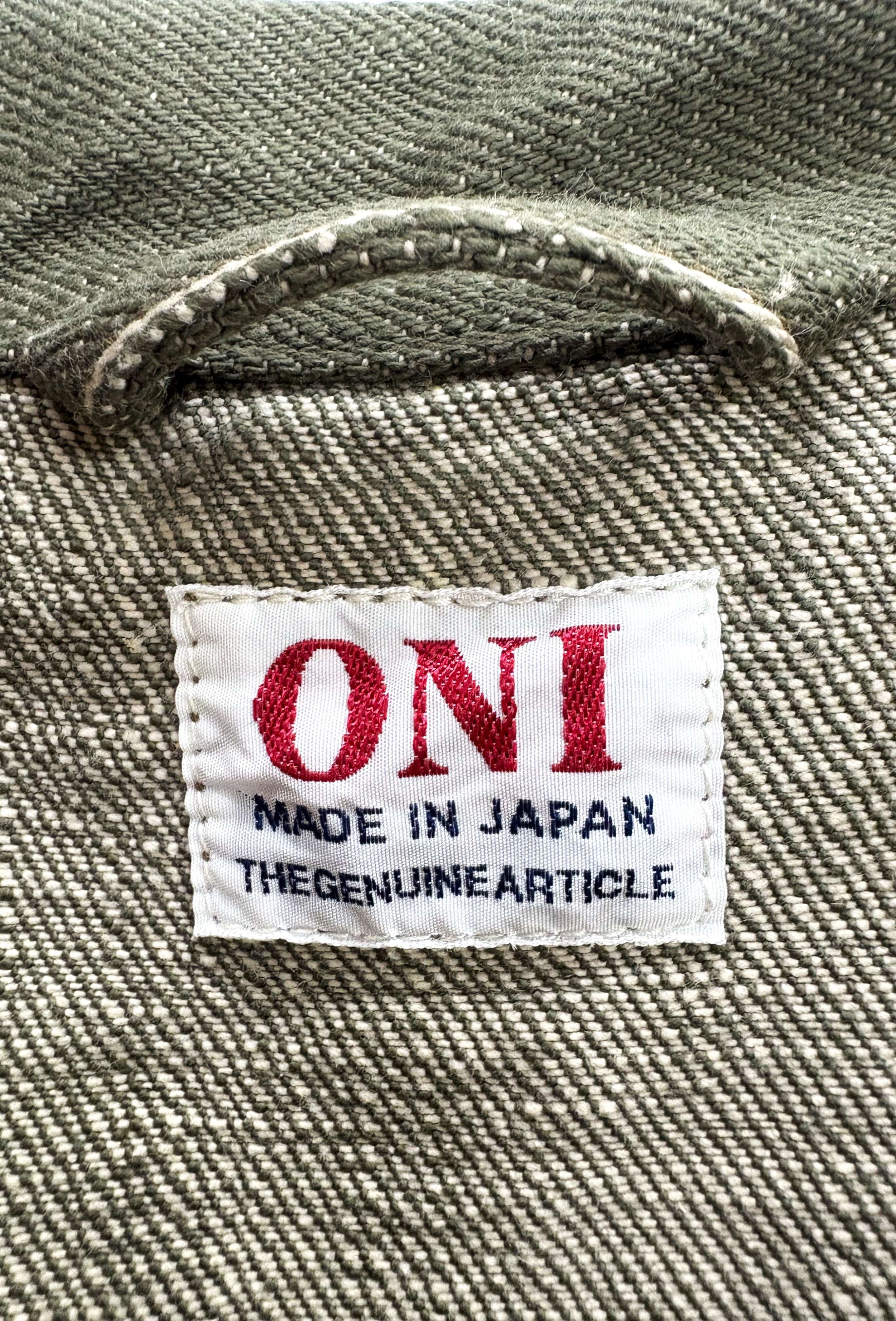 DENIMIO | ONI03502-OLD18 18oz Olive Denim Relax Straight