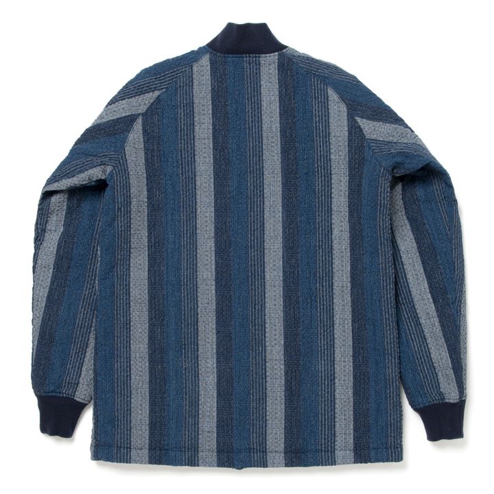 4542 NORAGI KASURI SASHIKO JACKET,NAVY, medium image number 1