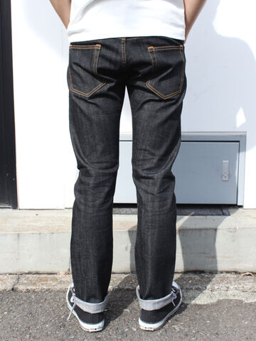 FOB Factory F1138 Stretch Tapered Slim Selvedge 12.5oz (BLACK),, small image number 4