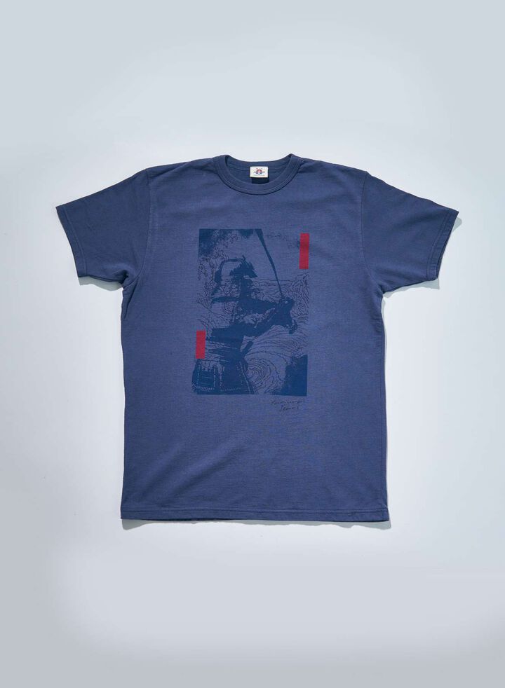 SJST25-106 "RASEN" INLAY LOOPWHEEL T-SHIRT,BLACK, medium image number 4