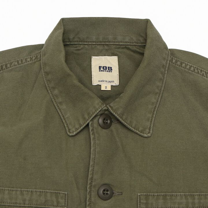 F2362 FATIGUE SHIRT JACKET  (14: OLIVE),, medium image number 2