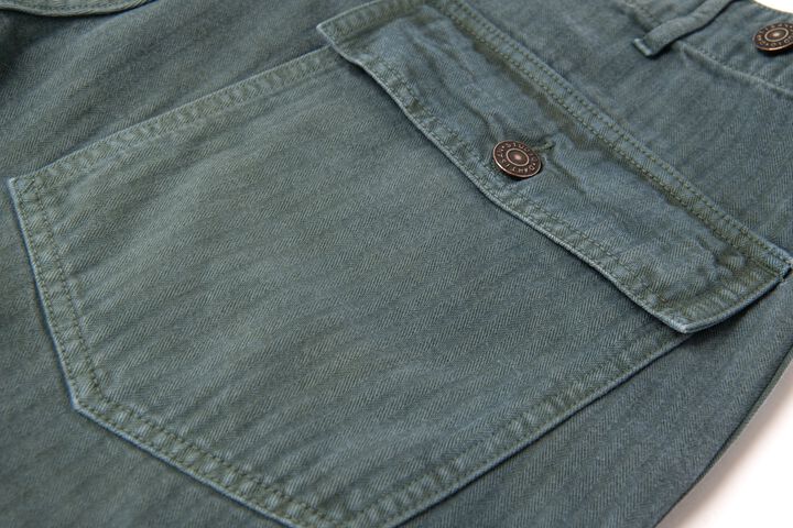 【Pre-Order】1945  Indigo Green Baler Pants Regular Straight,INDIGO GREEN, medium image number 8