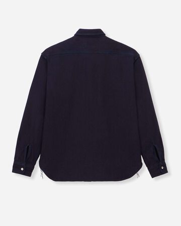 MXLS1036 TRIPLE STITCH LONG SLEEVE DOBBY SHIRT,INDIGO, small image number 5